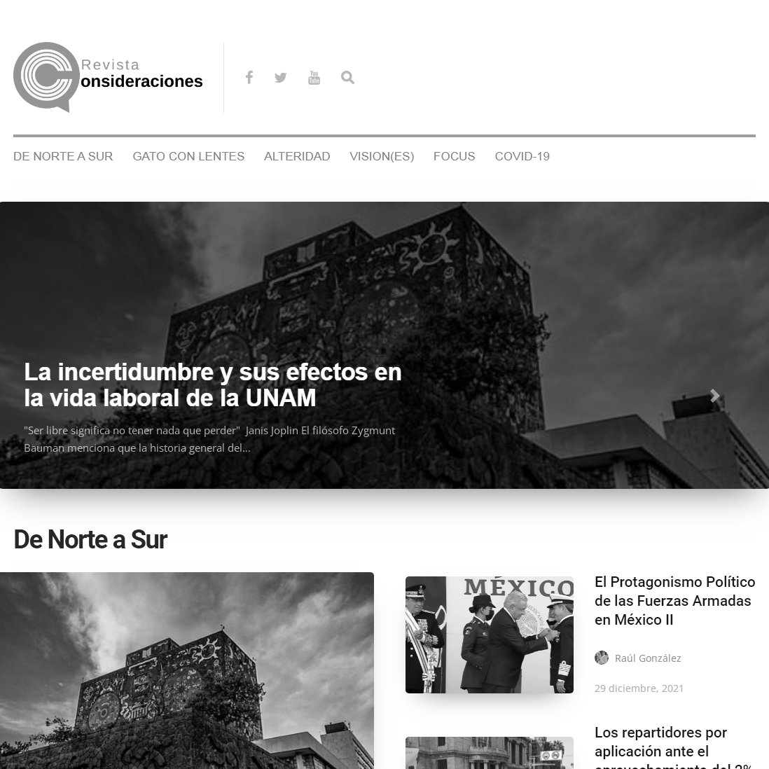 revista consideraciones